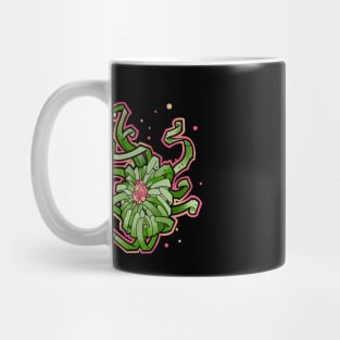 green monster flower Mug